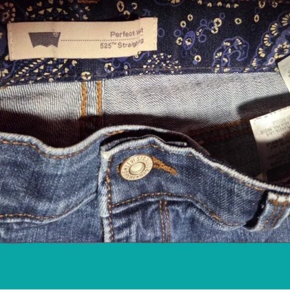 Levi's 525 red tab Perfect waist straight leg jeans size 31 - Picture 4 of 4